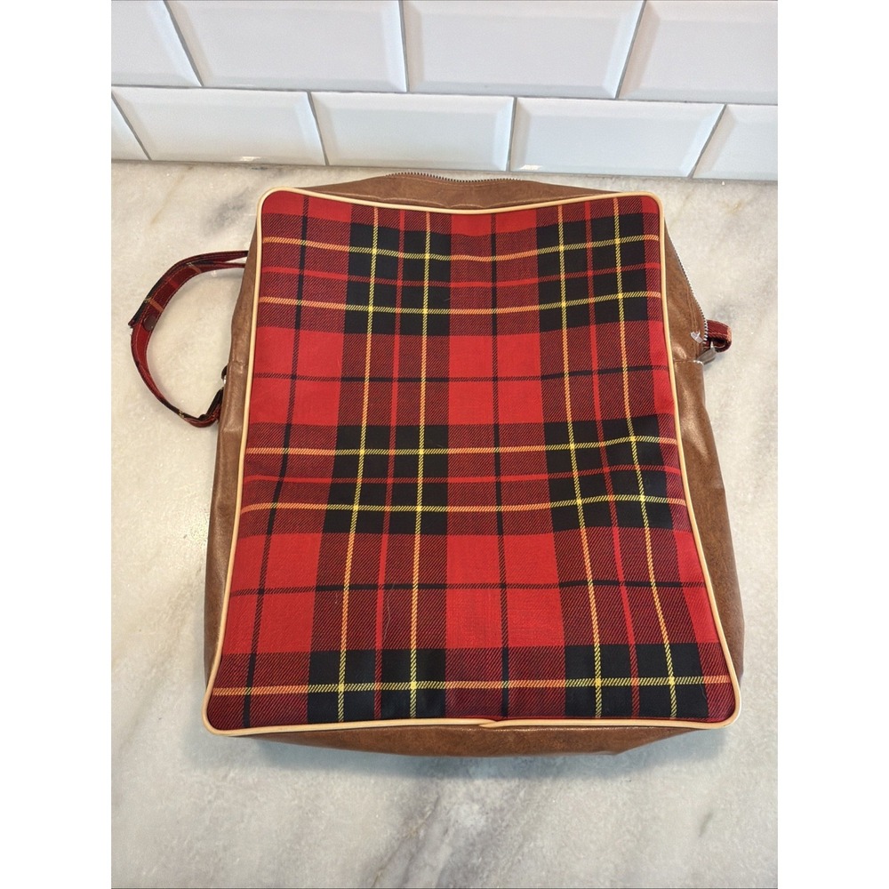 Vintage 1960's Troy Zip A Robe Stadium Blanket Bag Padded Seat GW996
